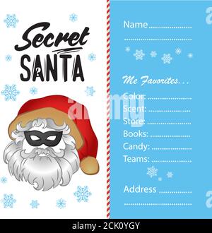 schizzo di babbo natale faccia segreta babbo stile incisione mano illustrazione disegnata Illustrazione Vettoriale