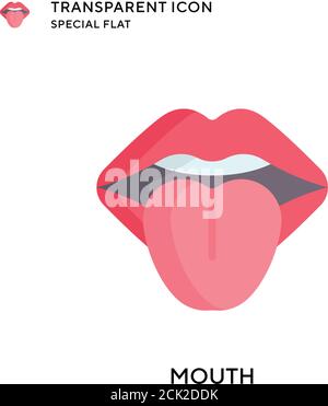 Icona vettore bocca. Illustrazione piatta. Vettore EPS 10. Illustrazione Vettoriale