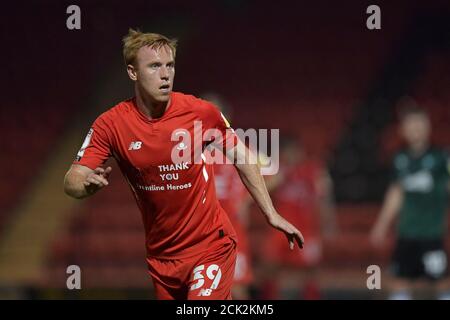 Londra, Regno Unito. 15 settembre 2020. Danny Johnson di Leyton Orient durante la seconda partita della Carabao Cup tra Leyton Orient e Plymouth Argyle al Matchroom Stadium di Londra, Inghilterra, il 15 settembre 2020. Foto di vince Mignott/prime Media Images. Credit: Prime Media Images/Alamy Live News Foto Stock