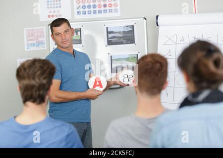 lezione sul concetto di codice del traffico Foto Stock