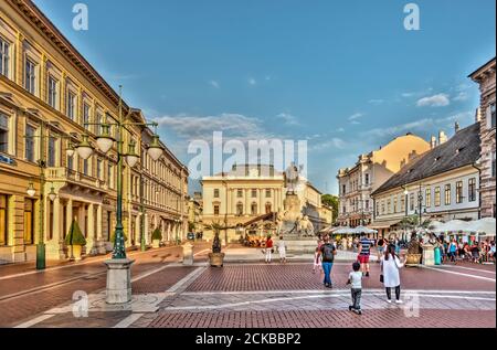 Luoghi di interesse di Szeged, Ungheria, immagine HDR Foto Stock