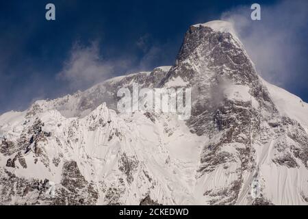 Montagne di neve della catena del Karakorum Pakistan Foto Stock