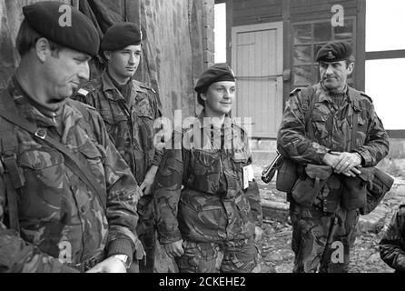 Esercitazioni NATO in Germania, settembre 1984, soldati britannici Foto Stock