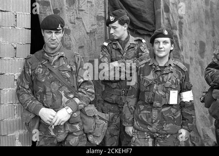 Esercitazioni NATO in Germania, settembre 1984, soldati britannici Foto Stock