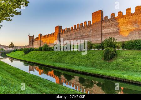 Italia Veneto Cittadella - le mura Foto Stock