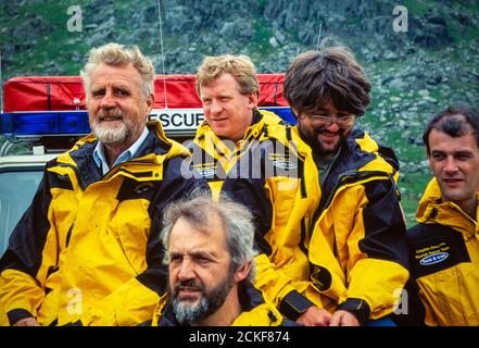 La squadra di soccorso di montagna Langdale/Ambleside è una delle più trafficate del Regno Unito in un salvataggio nel Distretto dei Laghi, Regno Unito. Foto Stock