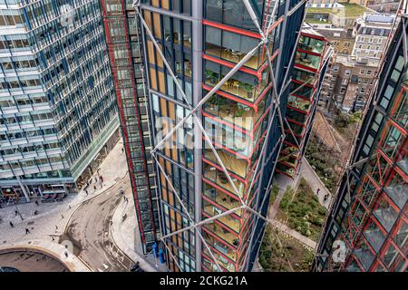 Vista degli appartamenti di lusso DI NEO Bankside SE1, dal Viewing Level a Tate Modern, Bankside, Londra, Regno Unito Foto Stock