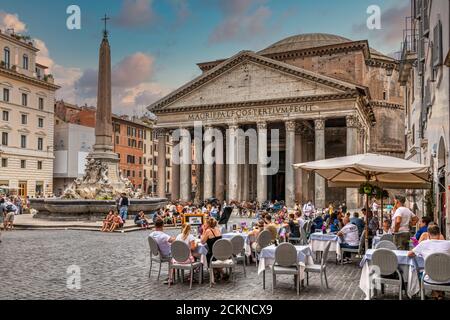 Pantheon a Roma, lazio, Italy Foto Stock