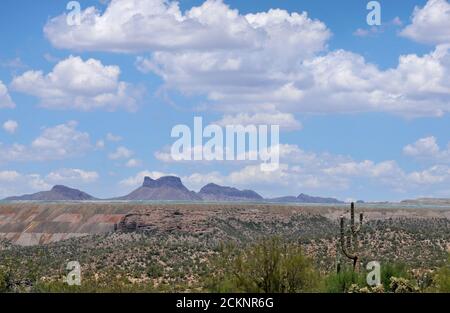 Miniera di rame, Ray Mine, Asarco Hayden Complex, Hayden, Arizona, USA. Foto Stock