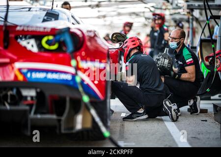 Le Mans, Francia. 16 settembre 2020. Ambiance, freni cambio disco durante l'esame della 2020 24 ore di le Mans, 7° round del 2019... Credit: Gruppo Editoriale LiveMedia/Alamy Live News Foto Stock