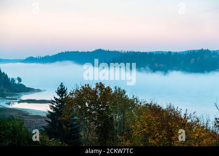 Lac de Saint Point, Francia Foto Stock