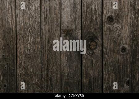 vecchia recinzione grigia in legno Foto Stock