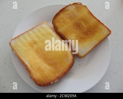 Pane tostato senza glutine. Foto Stock