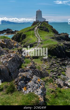 Faro di Tŵr Mawr Foto Stock