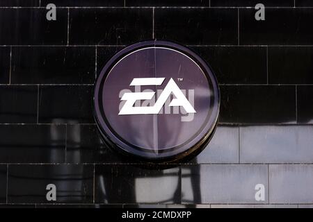 Colonia, Germania. 15 settembre 2020. Il logo della società di software di gioco Electronic Arts. (Immagine di simbolo, immagine di tema) Colonia, 15.09.2020 | utilizzo in tutto il mondo Credit: dpa/Alamy Live News Foto Stock