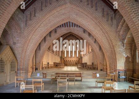 all'interno della chiesa di quarr abbazia sull'isola di wight Foto Stock