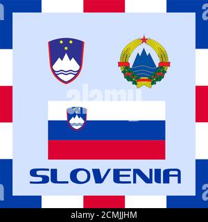 Governo ufficiale alfieri della Slovenia Foto Stock