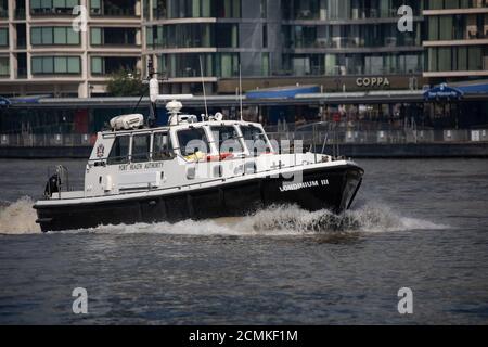 Londinium 111 Port Health Authority sul Tamigi a Londra, Regno Unito Foto Stock