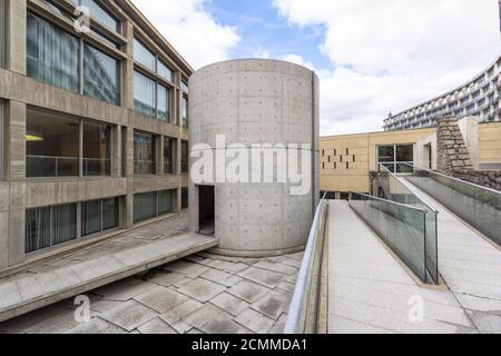 Lo spazio di meditazione di Tadao Ando è stato costruito presso la sede dell'UNESCO Parigi Foto Stock