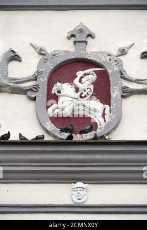 Palazzo dei Granduchi di Lituania, Lietuvos Didžiosios Kunigaikštystės valdovų rūmai Vilniaus žemutinėje pilyje, Vilnius, Lituania, Europa Foto Stock