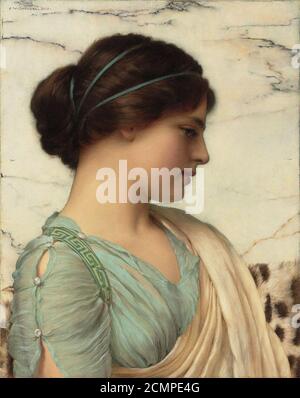 John William Godward - una bellezza classica, 1909. Foto Stock