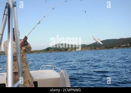 Viaggio militare di pesca congiunto 110708 Foto Stock