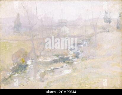 John Henry Twachtman - fine dell'inverno Foto Stock