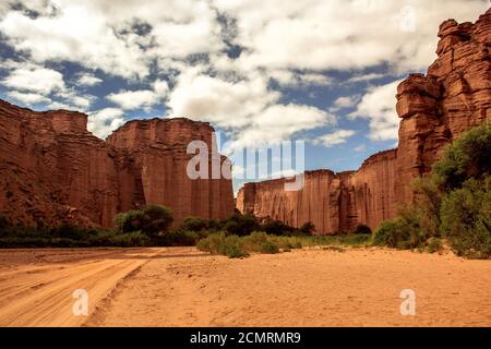 Paesaggio nel Parco Nazionale di Talampaya Foto Stock