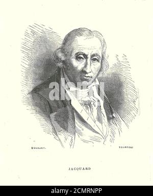 Joseph Marie Jacquard-ritratto. Foto Stock