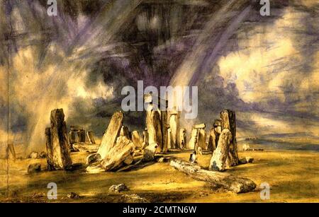 John Constable Stonehenge. Foto Stock