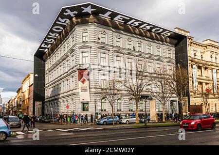 Casa del Terrore Budapest, Ungheria. Museo e memoriale per le vittime del terrore politico Foto Stock