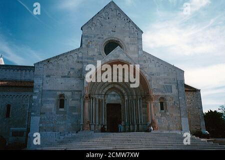 Ancona, Italia -2000 - la cattedrale di Ancona all'inizio del 2000 Foto Stock