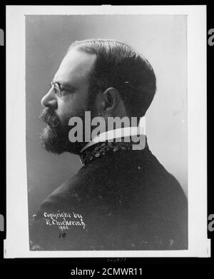 John Philip Sousa, testa e spalle ritratto, Profilo sinistro Foto Stock