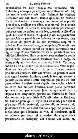 John Ruskin - la Bible d'Amiens - 072. Foto Stock