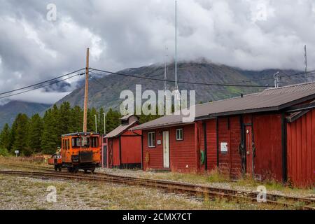 Carcross, Yukon, Canada Foto Stock