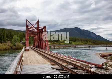 Carcross, Yukon, Canada Foto Stock