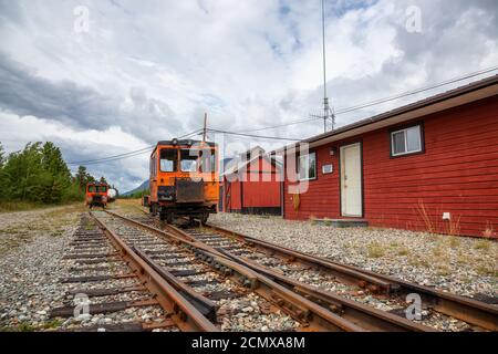 Carcross, Yukon, Canada Foto Stock