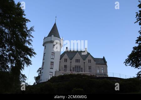 Bellissimo scatto della residenza Gamlehaugen a Bergen, Norvegia Gamlehaugen Bergen Norvegia Foto Stock