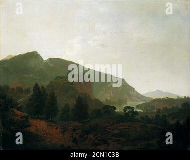 Giuseppe Wright di Derby. Paesaggio italiano. 1790. Foto Stock