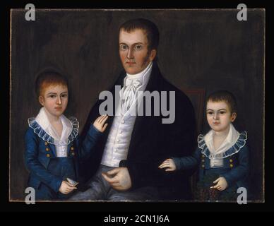 Joshua Johnson - John Jacob Anderson e figli, John e Edward Foto Stock