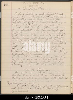 Giornale di registrazione, 1887-1890 (incluso) (pagina 204) Foto Stock