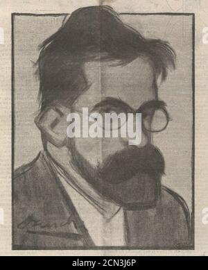 Juan Pérez Zúñiga, de Sancha, Madrid Cómico, 02-12-1899 (tagliato). Foto Stock