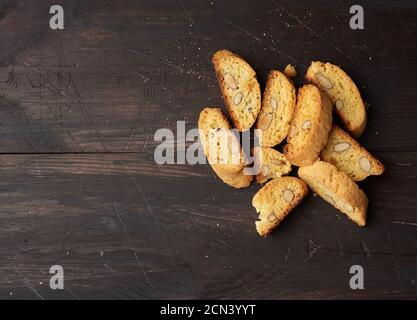 Biscotto alla mandorla, biscotti cantuccini, tradizionale Natale italiano, Capodanno secco Foto Stock