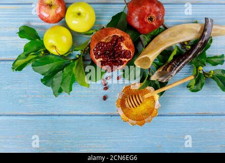 Bella composizione per rosh hashanah e yom kippur ebraico vacanza. Foto Stock