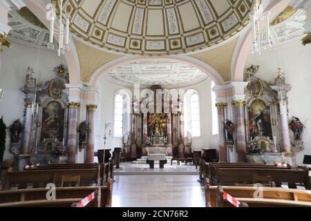 Chiesa della Trinità sulla montagna omonima Foto Stock