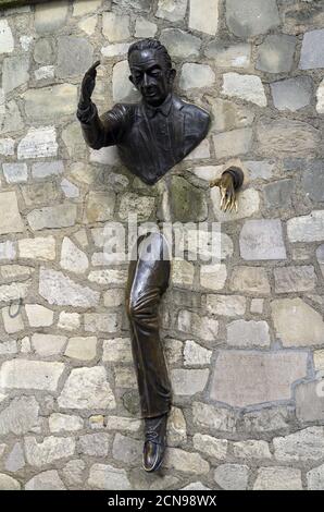 Monumento a Jean Cocteau a Montmartre. Foto Stock