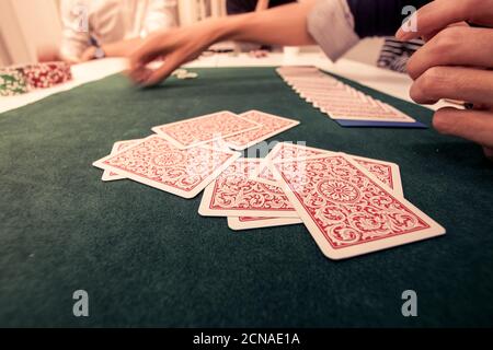 Immagine di Texas Holdem (poker) Foto Stock