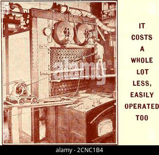 . Il giornale ferroviario di strada . Vista dell'ECONOMIZZATORE GREENS in corso di costruzione a North Jersey Street RailwayPlant, Newark, N. J., che mostra la nostra installazione di unità separata, che è in gran parte utilizzato al momento. Mostra anche la nostra copertura sezionale per coprire la parte anteriore dell'economizzatore, rendendola più accessibile per la pulizia e l'ispezione. Saremo lieti di fornire spiegazioni più complete, se lo si desidera. Inviamo anche la nostra richiesta gratuita di opuscolo. L'ECONOMIZZATORE DI CARBURANTE VERDE CO. PRODUTTORE UNICO NEL U. S. A. • • • • MATTEAWA/M, N. Y. 158 STREET RAILWAY JOURNAL. TUBO CALDAIA GLEA Foto Stock