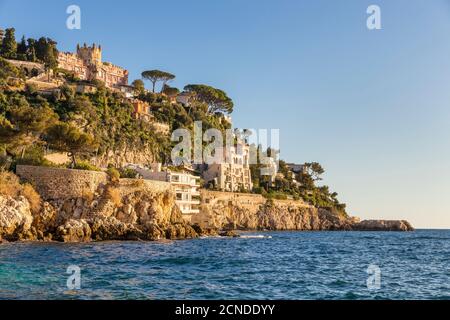 Cap de Nice, Nizza, Alpi Marittime, Costa Azzurra, Costa Azzurra, Provenza, Francia, Mediterraneo, Europa Foto Stock