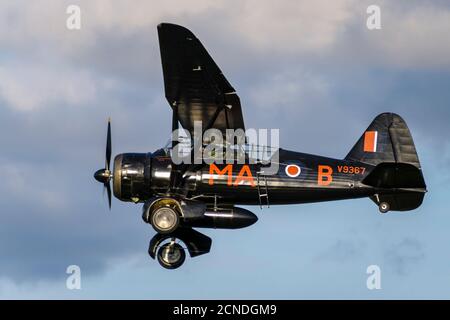 1940 Westland Lysander lla è un velivolo britannico di collegamento e cooperazione dell'esercito prodotto da Westland Aircraft. Foto Stock